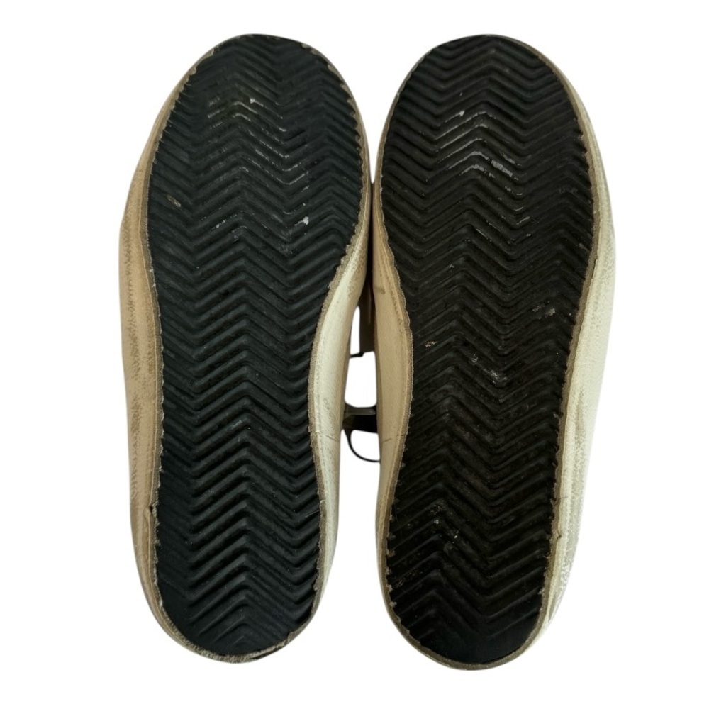 Golden Goose Superstar Suede Denim Heel Cap Snake Toe Low-Top Sneakers - Picture 5 of 5